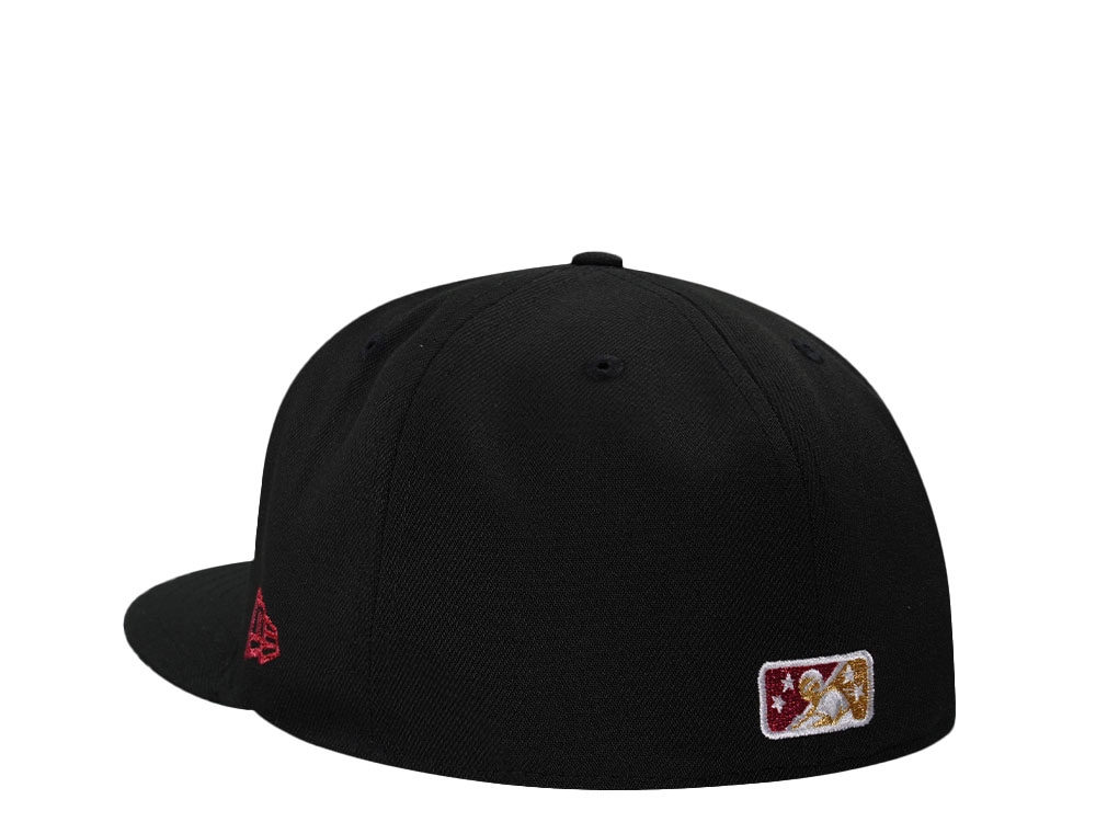 New Era Sacramento Rivercats Black Metallic Throwback Edition 59Fifty Fitted Cap