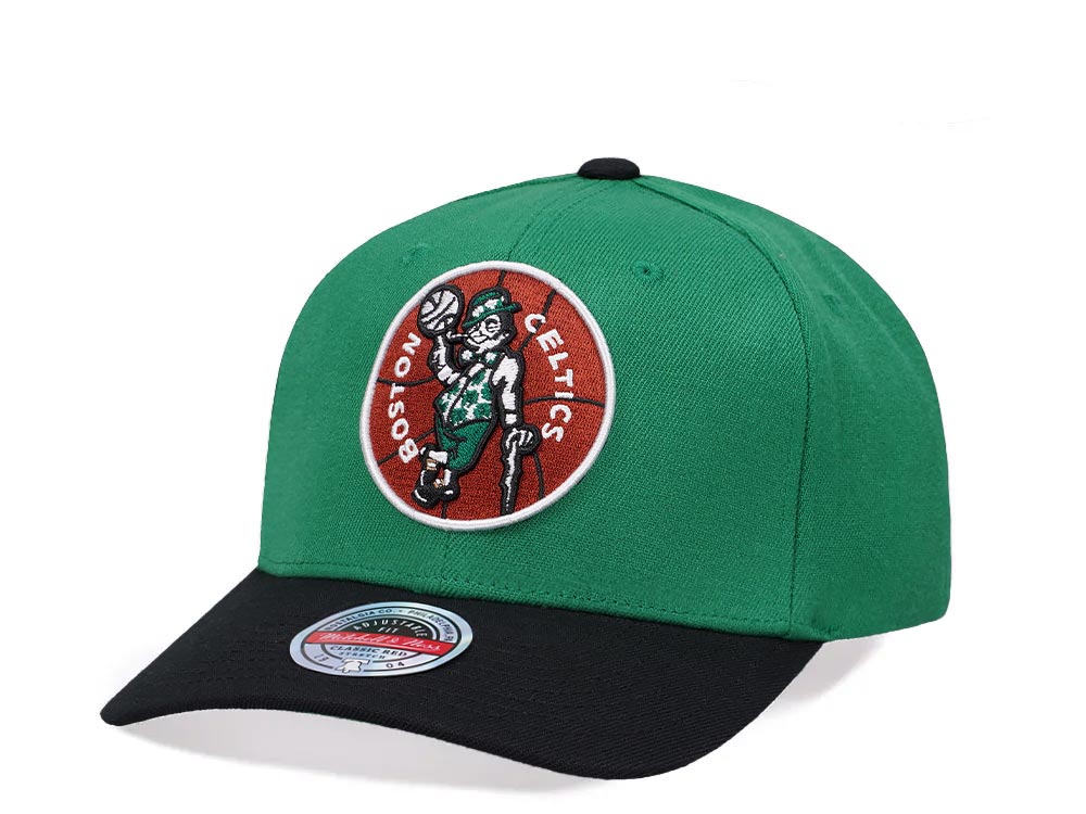 Mitchell & Ness Boston Celtics Team Two Tone 2.0 Hardwood Classic Red Flex Snapback Cap