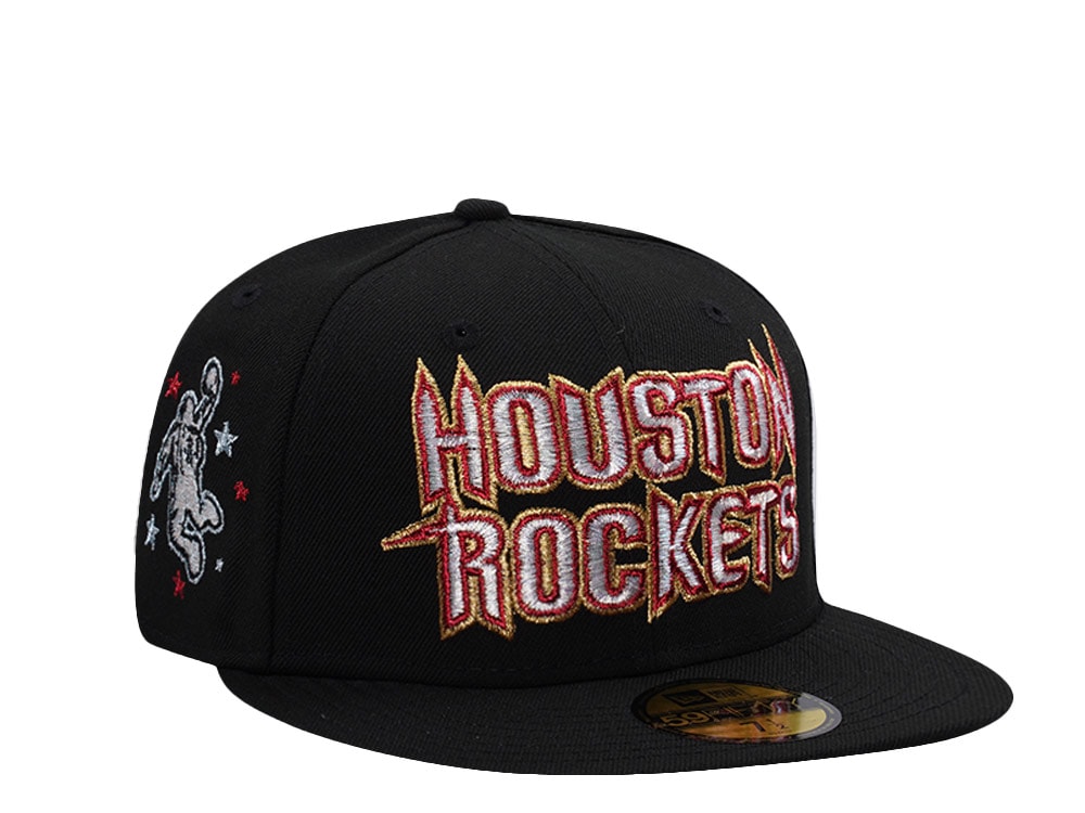 New Era Houston Rockets I Love This Game Metallic Black Prime Edition 59Fifty Fitted Cap