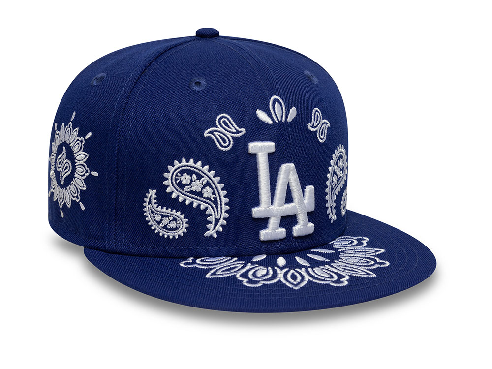 New Era Los Angeles Dodgers Blue Paisley Edition 59Fifty Fitted Cap