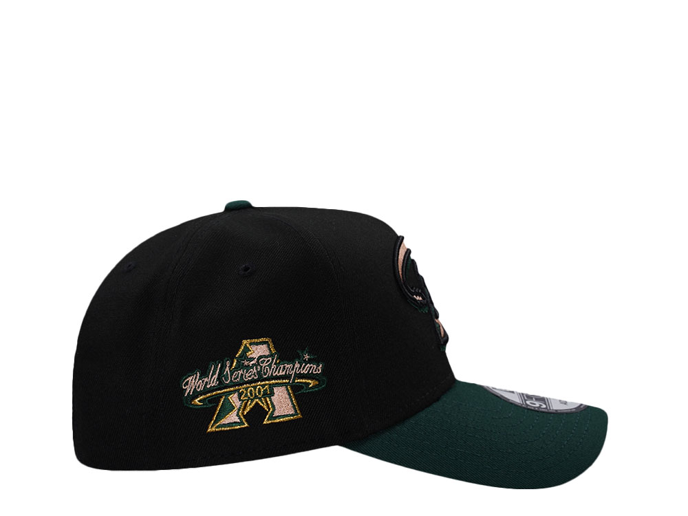 New Era Arizona Diamondbacks World Series 2001 Champions Black Two Tone Edition 9Forty A Frame Snapback Cap