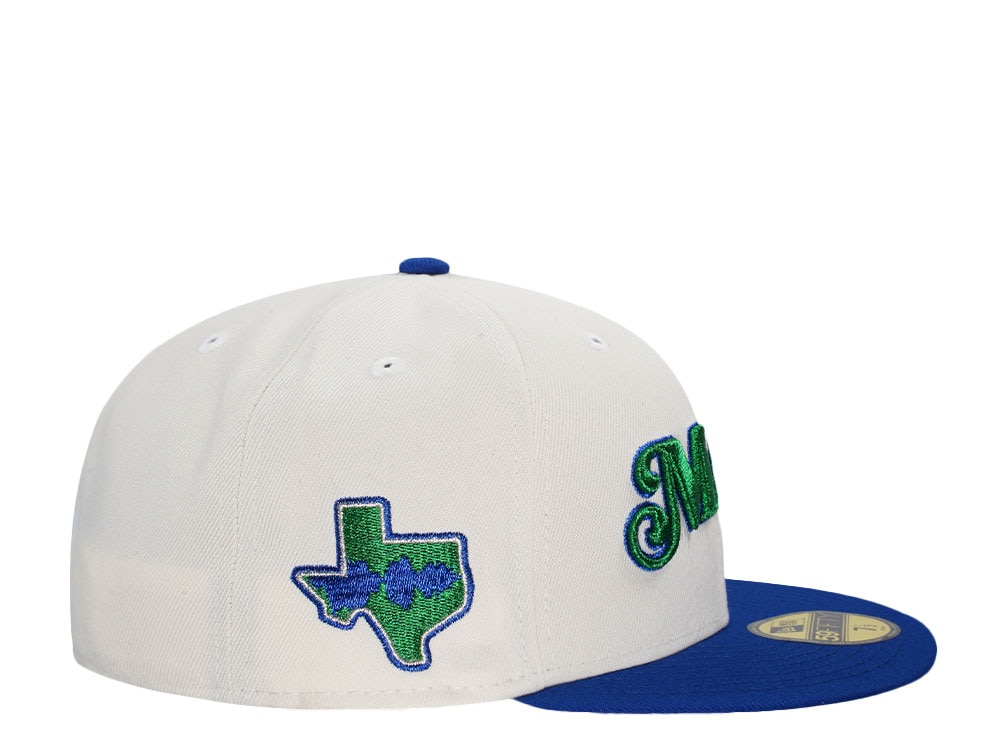 New Era Dallas Mavericks Chrome Metallic Green Two Tone Edition 59Fifty Fitted Cap