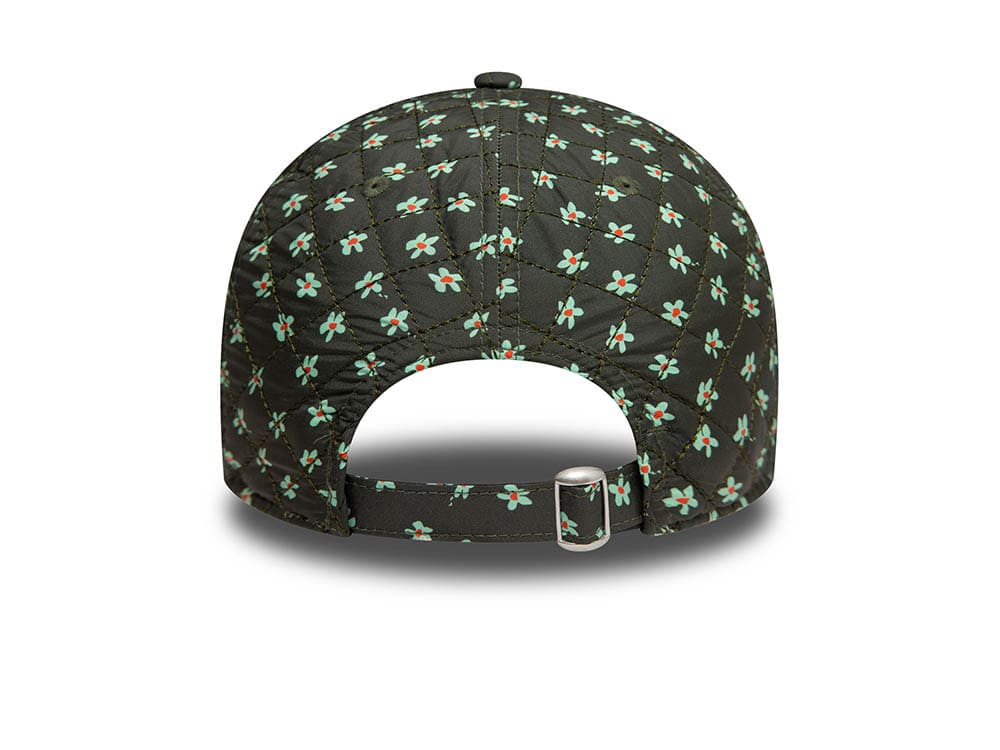 New Era New York Yankees Floral Quilt Olive Womens 9Twenty Strapback Cap