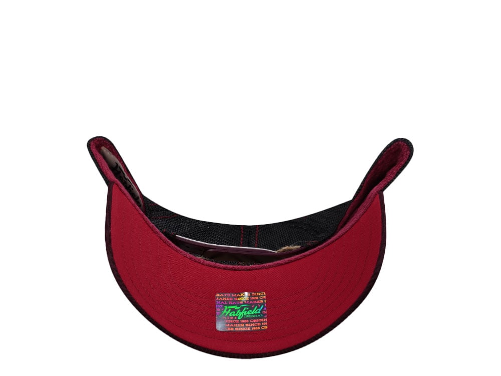 Hatfield Chocolate Beaver Burgundy Gray Trucker Snapback Cap