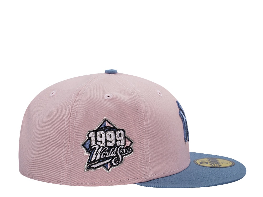 New Era New York Yankees World Series 1999 Pink Rouge Two Tone Edition 59Fifty Fitted Cap
