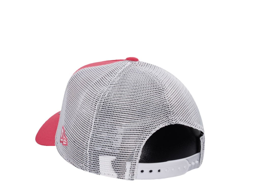 New Era Los Angeles Dodgers Coral Trucker Edition 9Forty A Frame Snapback Cap