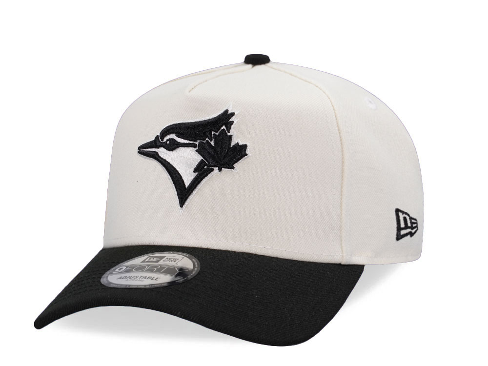New Era Toronto Blue Jays Chrome Black Two Tone Edition 9Forty A Frame Snapback Cap