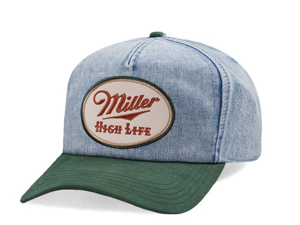 American Needle Millers High Life Fulton Denim Edition Snapback Cap