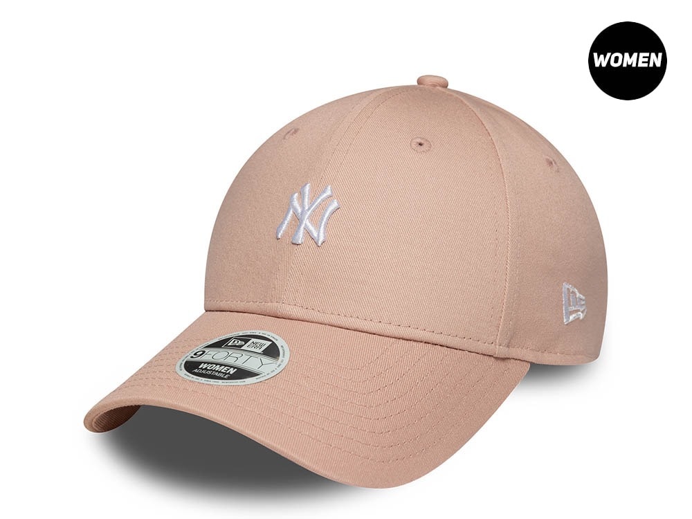 New Era New York Yankees Mini Logo Pink Womens 9Forty Strapback Cap