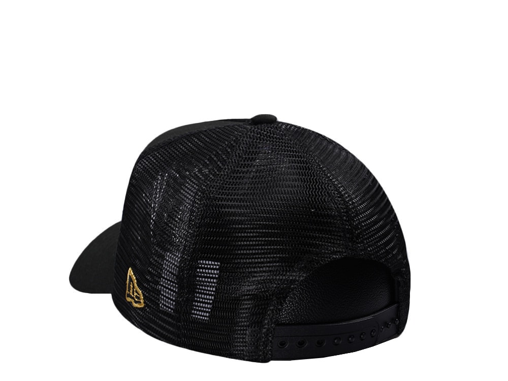 New Era Boston Bruins Metallic Gold Black Edition 9Forty A Frame Trucker Snapback Cap