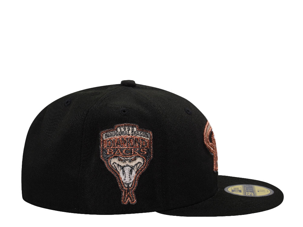 New Era Arizona Diamondbacks Inaugural Season 1998 Black Prime Edition 59Fifty Fitted Cap
