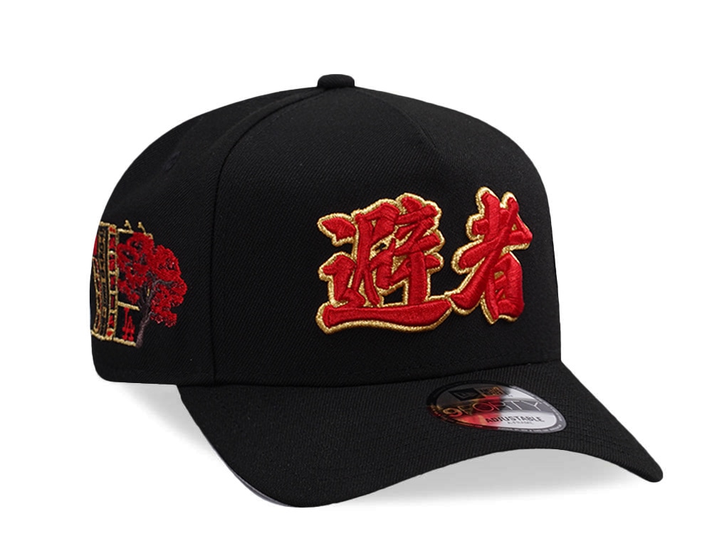 New Era Los Angeles Dodgers Tokyo Series Kanji Black Prime Edition 9Forty A Frame Snapback Cap