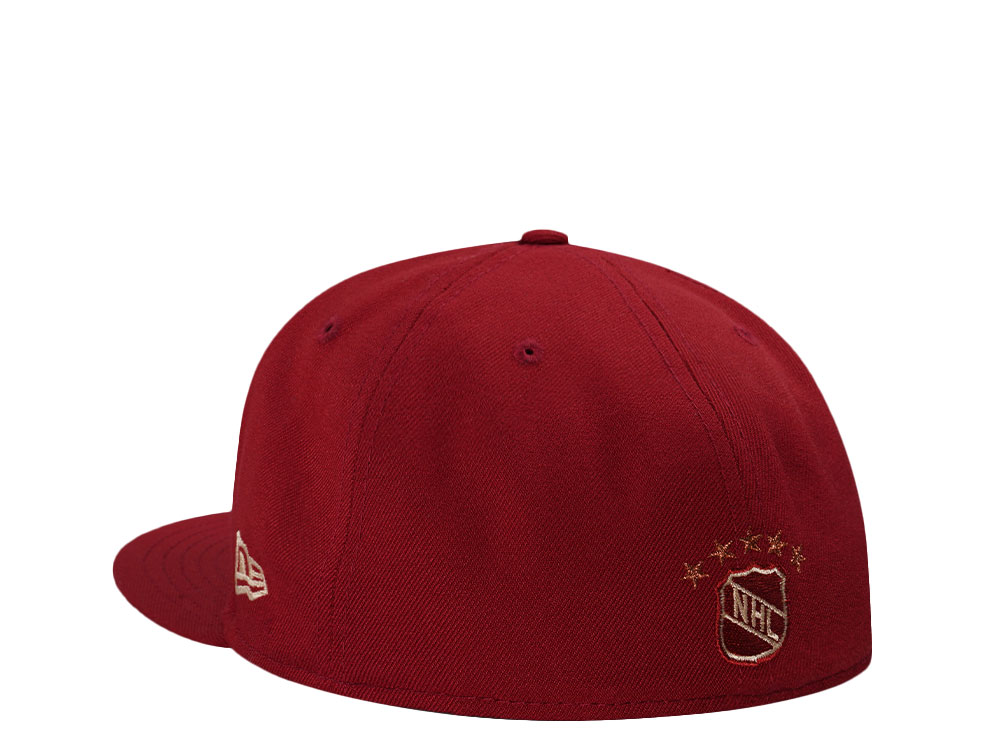 New Era Dallas Stars 10th Anniversary Brick Red Throwback Edition 59Fifty Fitted Cap