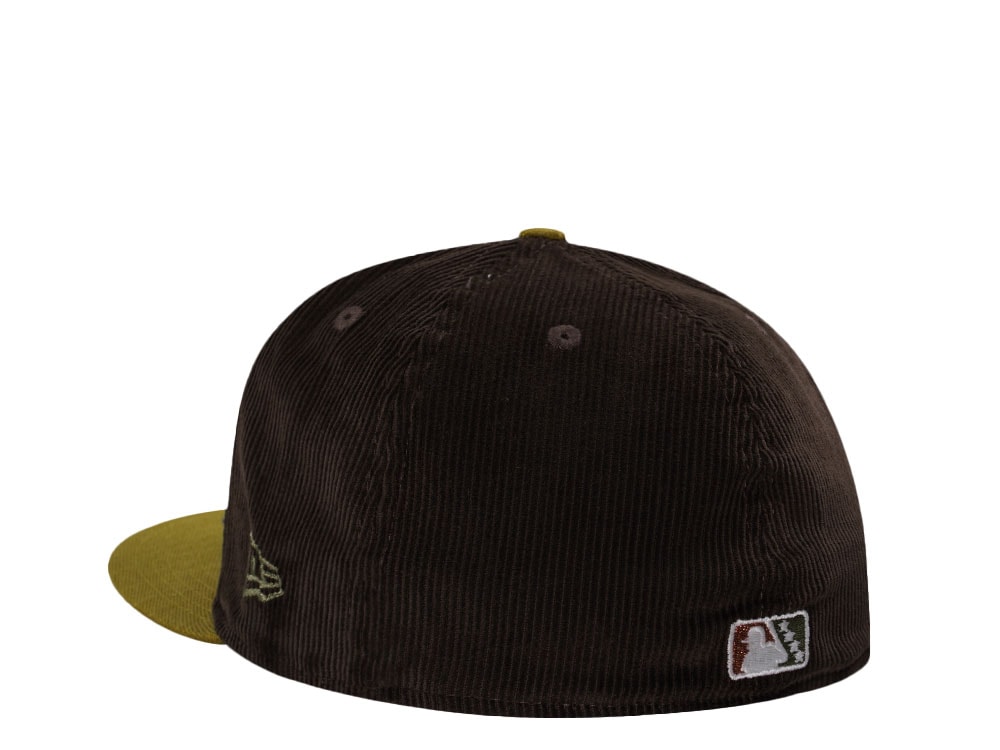 New Era Asheville Tourists Walnut Corduroy Two Tone Edition 59Fifty Fitted Cap