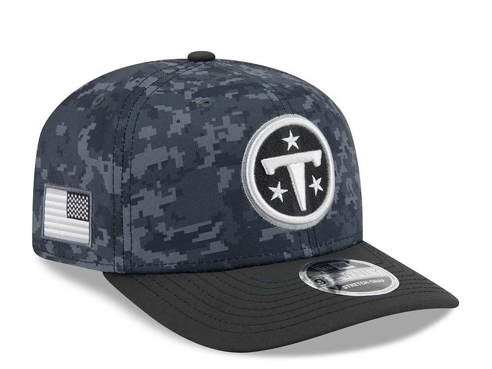 New Era Tennessee Titans NFL Salute to Service 2026 Digi Camo Black 9Seventy Stretch Snapback Cap