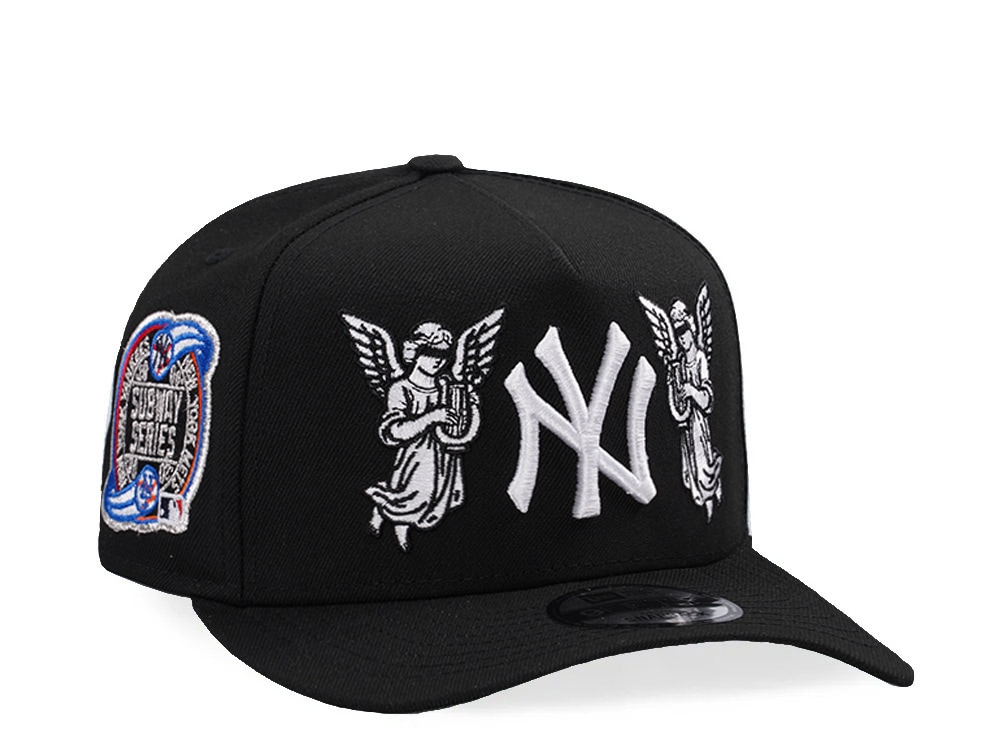 New Era New York Yankees Subway Series Angel Black Prime Edition 9Fifty A Frame Snapback Cap