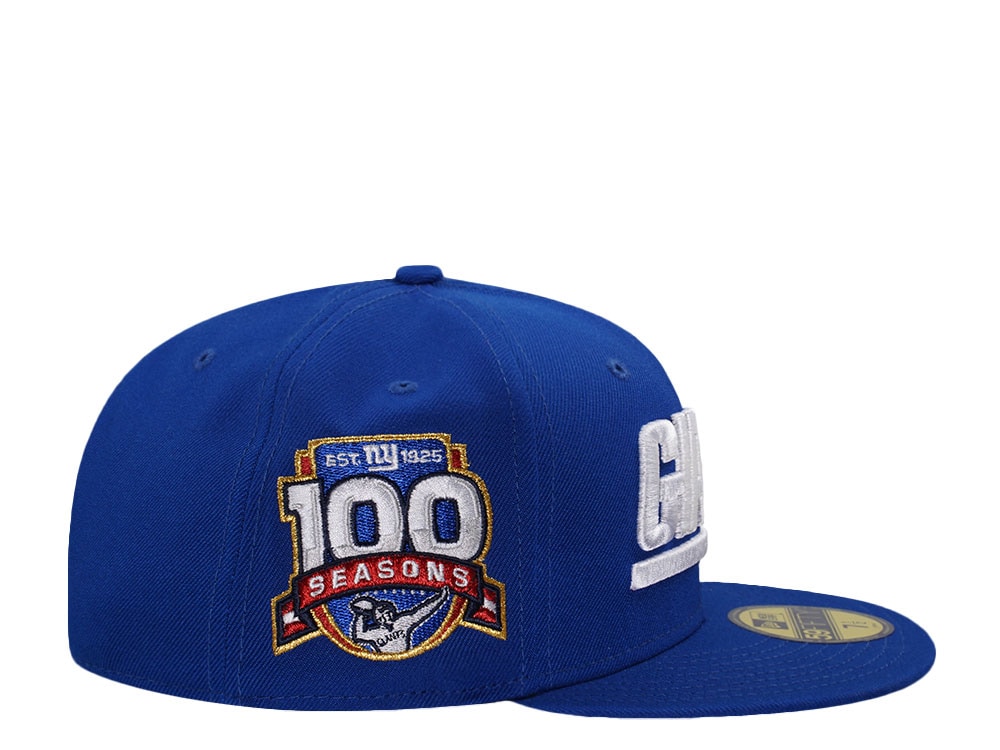 New Era New York Giants 100 Seasons Blue Prime Edition 59Fifty Fitted Cap