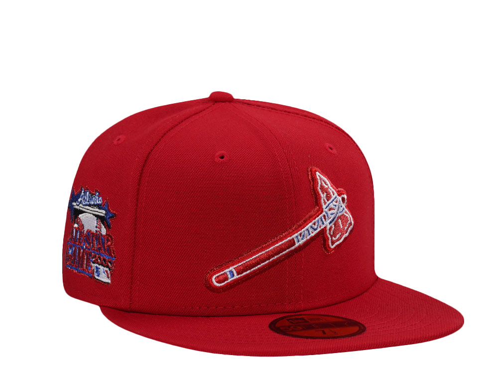 New Era Atlanta Braves All Star Game Scarlet Red Prime Edition 59Fifty Fitted Cap