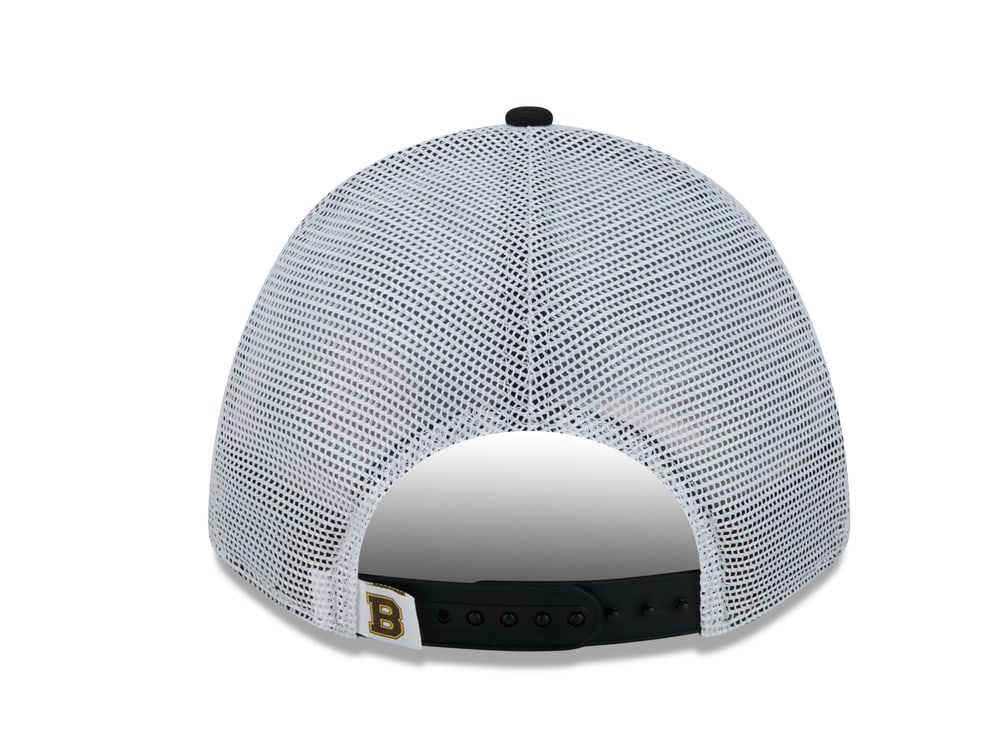 New Era Boston Bruins Official Team Color Edition 9Forty M Crown A Frame Trucker Snapback Cap