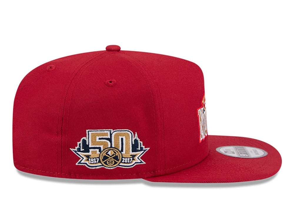 New Era Denver Nuggets 50th Anniversary HWC Edition 9Fifty A Frame Snapback Cap