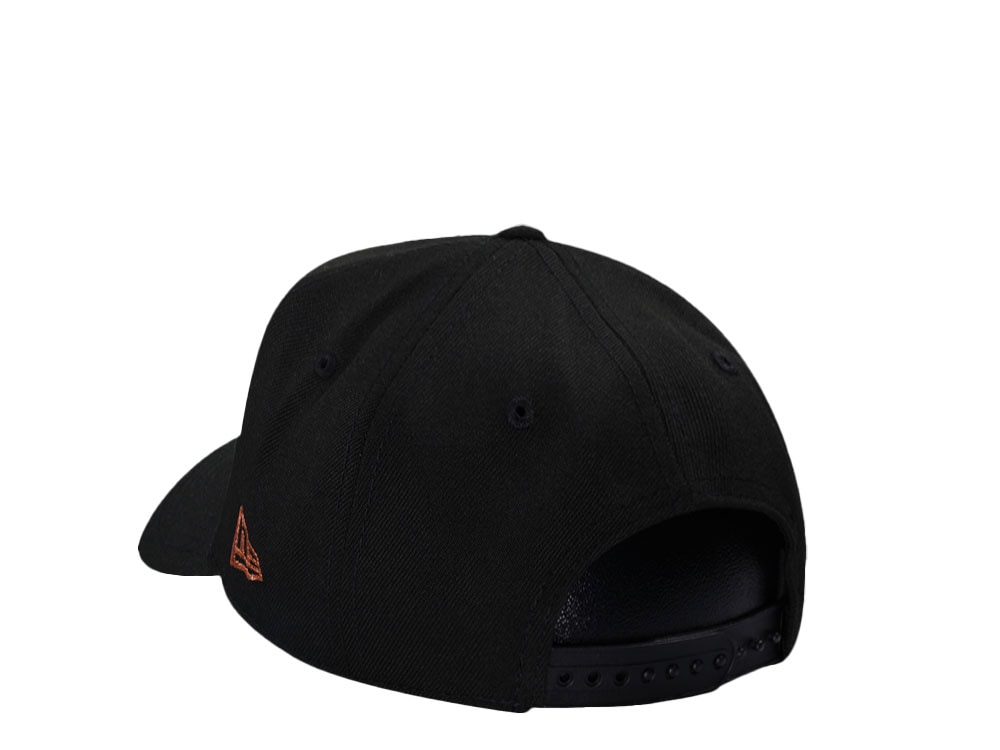 New Era Cleveland Guardians Progressive Field Black Copper 9Forty A Frame Snapback Cap