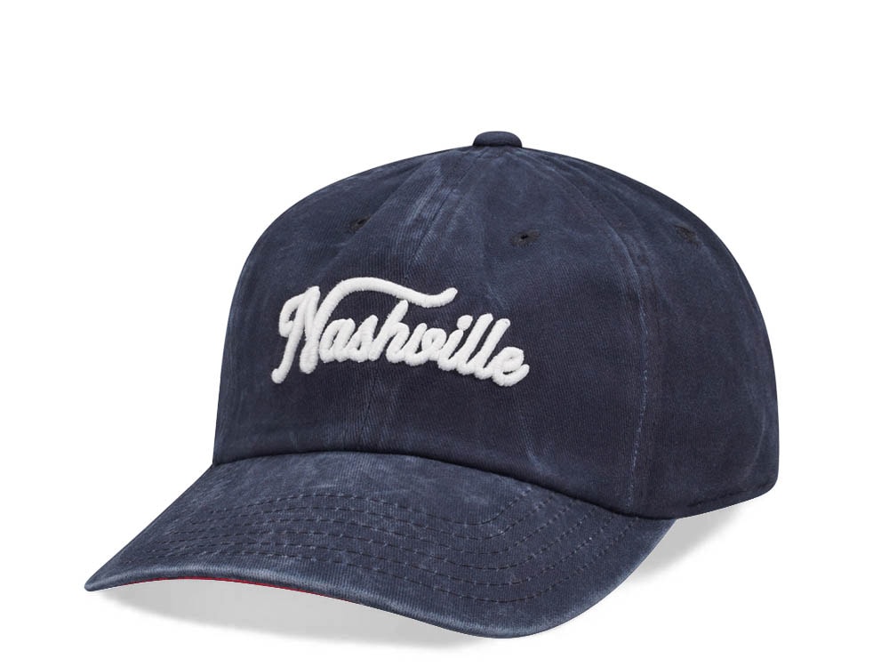American Needle Nashville New Raglin Navy Vintage Casual Strapback Cap