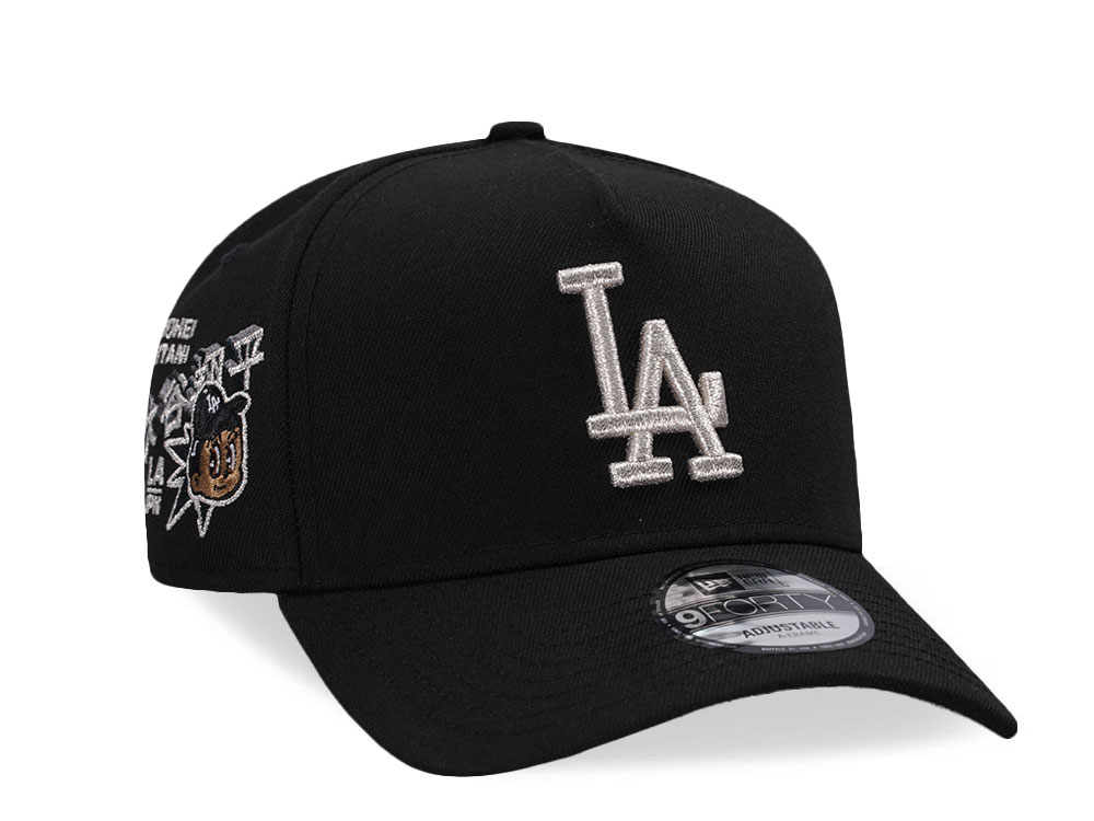 New Era Los Angeles Dodgers Ohtani Black Silver Edition 9Forty A Frame Snapback Cap