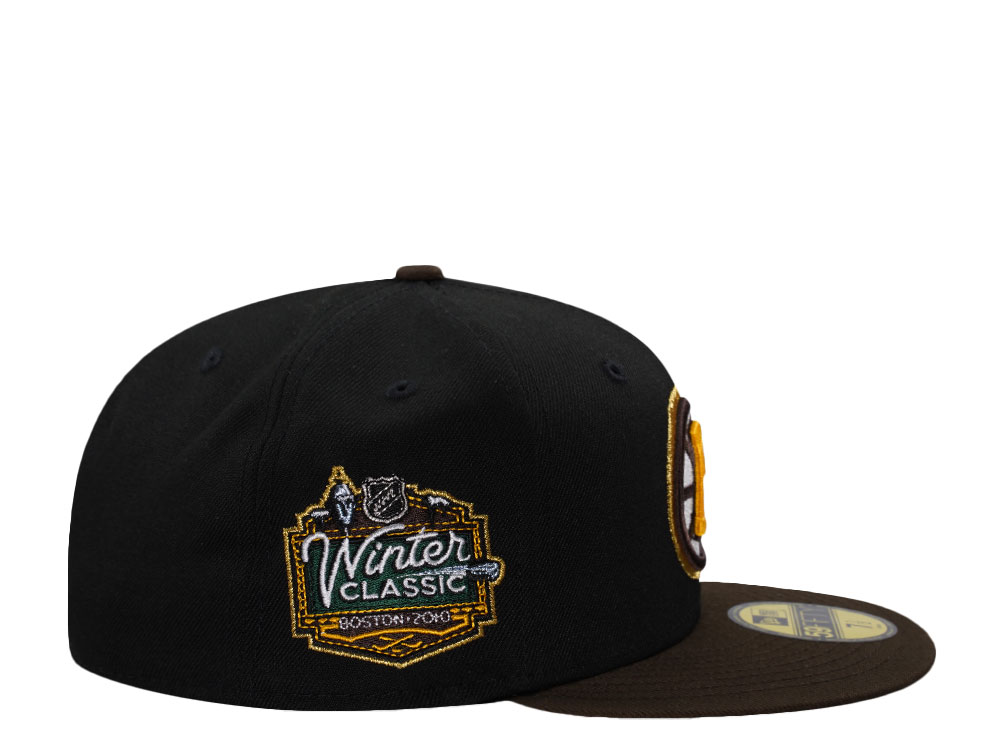 New Era Boston Bruins Winter Classic 2010 Black Two Tone Edition 59Fifty Fitted Cap