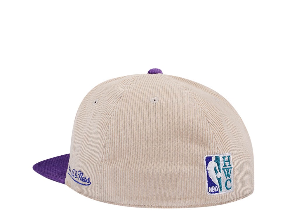 Mitchell & Ness Charlotte Hornets All Star 1997 Two Tone Hardwood Classic Cord Edition Dynasty Fitted Cap