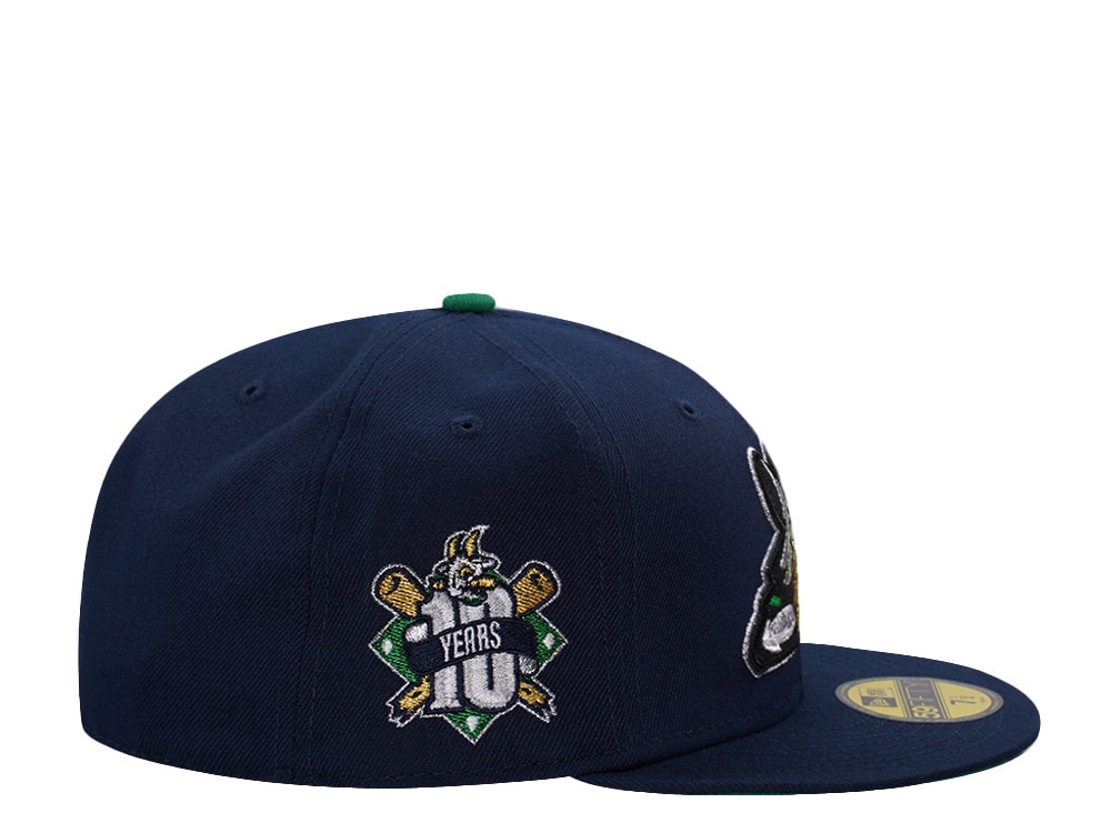 New Era Hartford Yard Goats 10th Anniversary Ocean Blue Prime Edition 59Fifty Fitted Cap