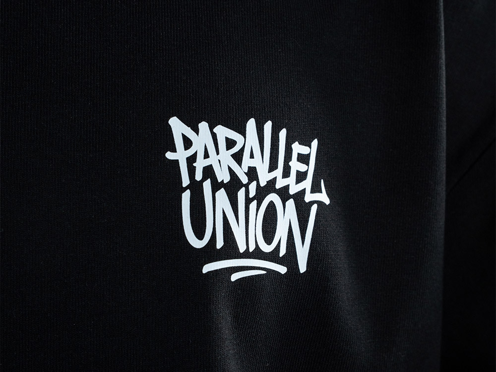 Parallel Union T-Shirt Tatoo Mask Black Oversize Edition