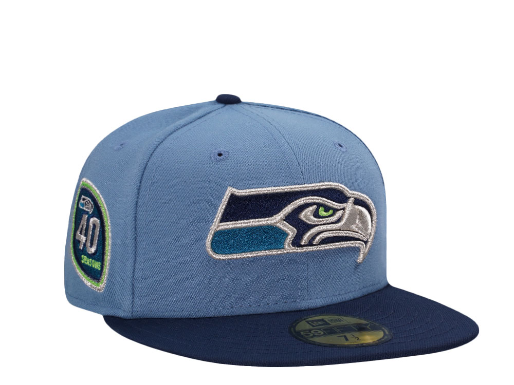 New Era Seattle Seahawks 40 Season Legend Two Tone Edition 59Fifty Fitted Cap
