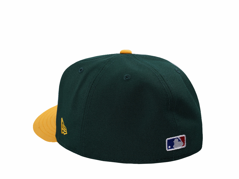 New Era Oakland Athletics Dark Green Two Tone Edition 59Fifty Pre Curved Fitted Cap