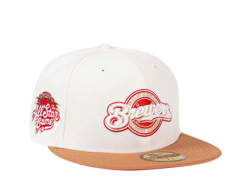 New Era Milwaukee Brewers All Star Game 2002 Cream Dome Edition 59Fifty Fitted Cap