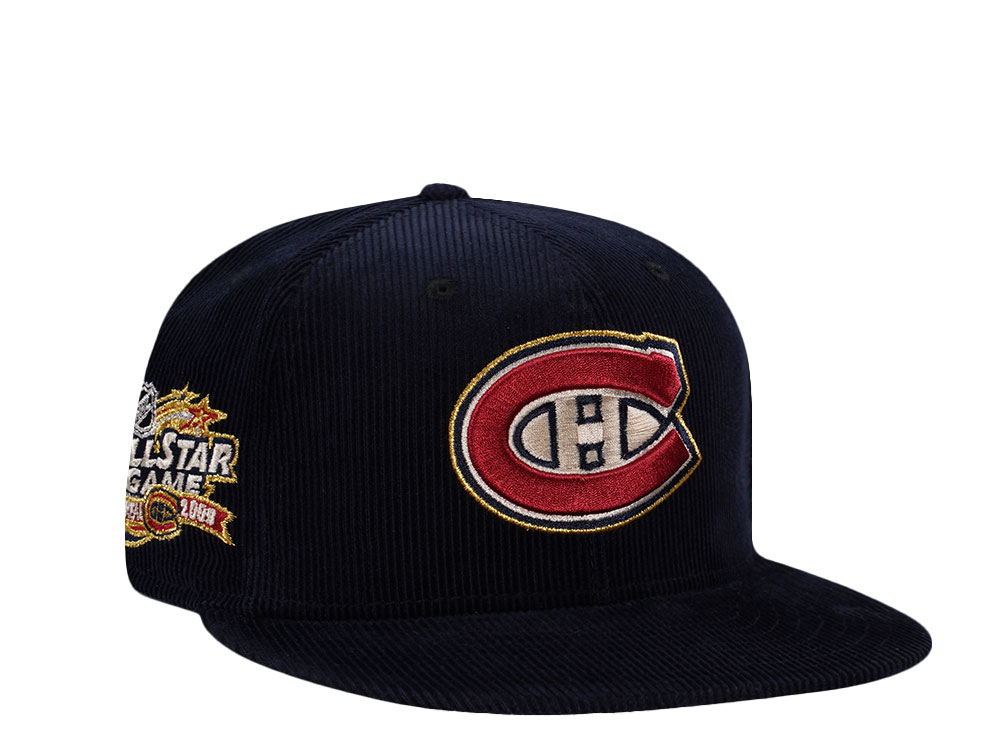 New Era Montreal Canadiens All Star Game 2009 Navy Corduroy Prime Edition 59Fifty Fitted Cap