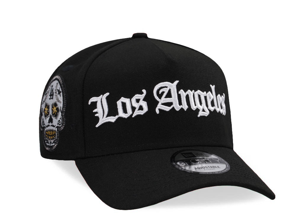 New Era Los Angeles Dodgers the Skull Black Prime Edition 9Forty A Frame Snapback Cap