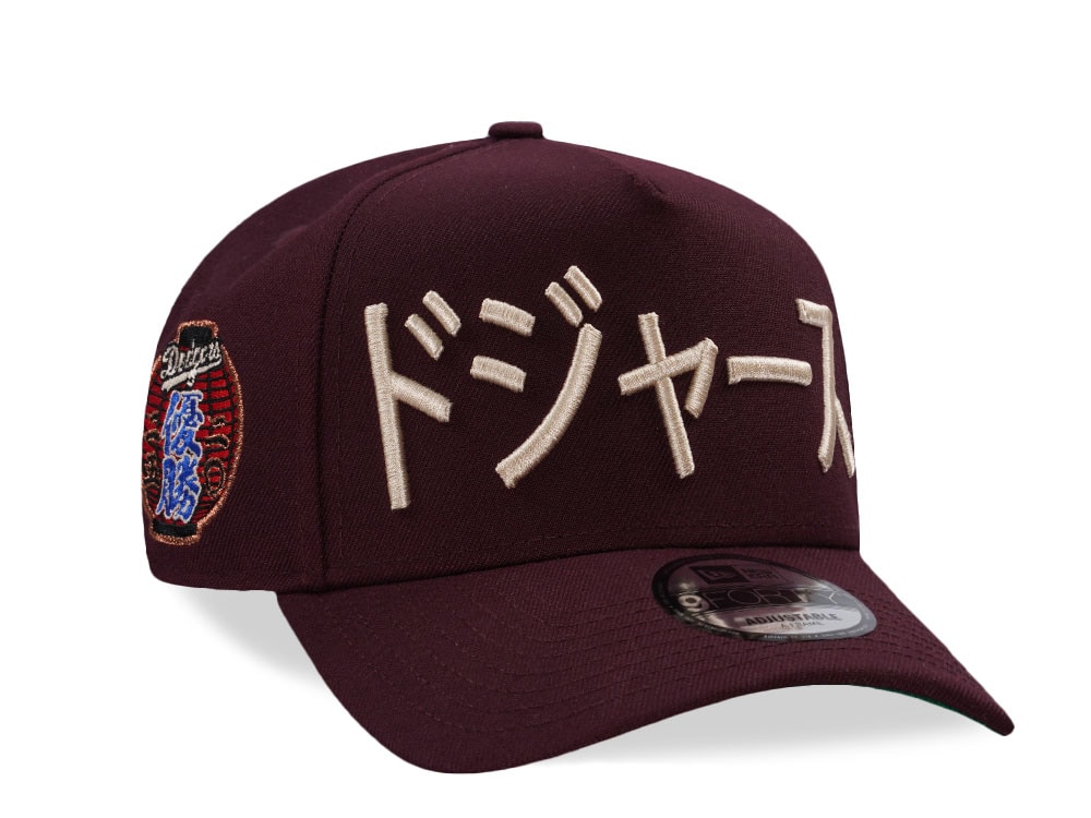 New Era Los Angeles Dodgers World Series 2026 Maroon Prime Edition 9Forty A Frame Snapback Cap