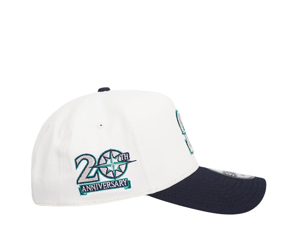 New Era Seattle Mariners 20th Anniversary Chrome Two Tone 9Forty A Frame Snapback Cap