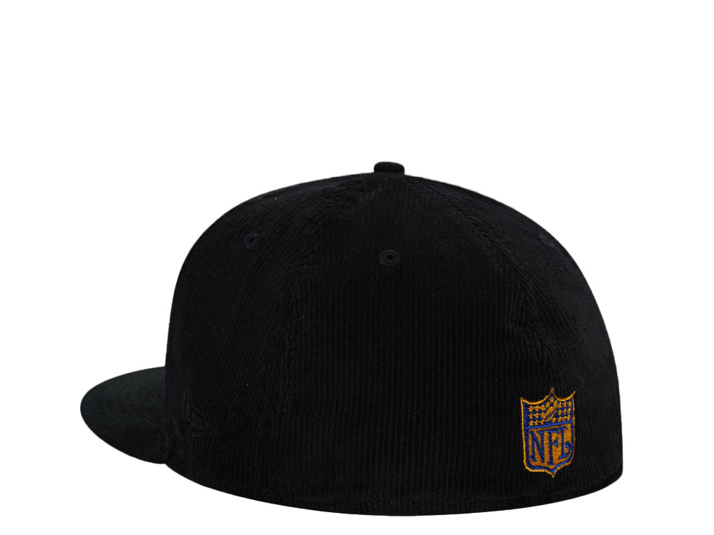 New Era Los Angeles Rams Black Cord Throwback Edition 59Fifty Fitted Cap