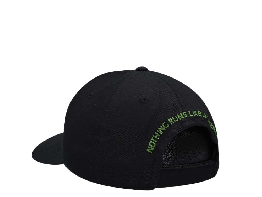 John Deere Logo Classic Cap Black Strapback Cap