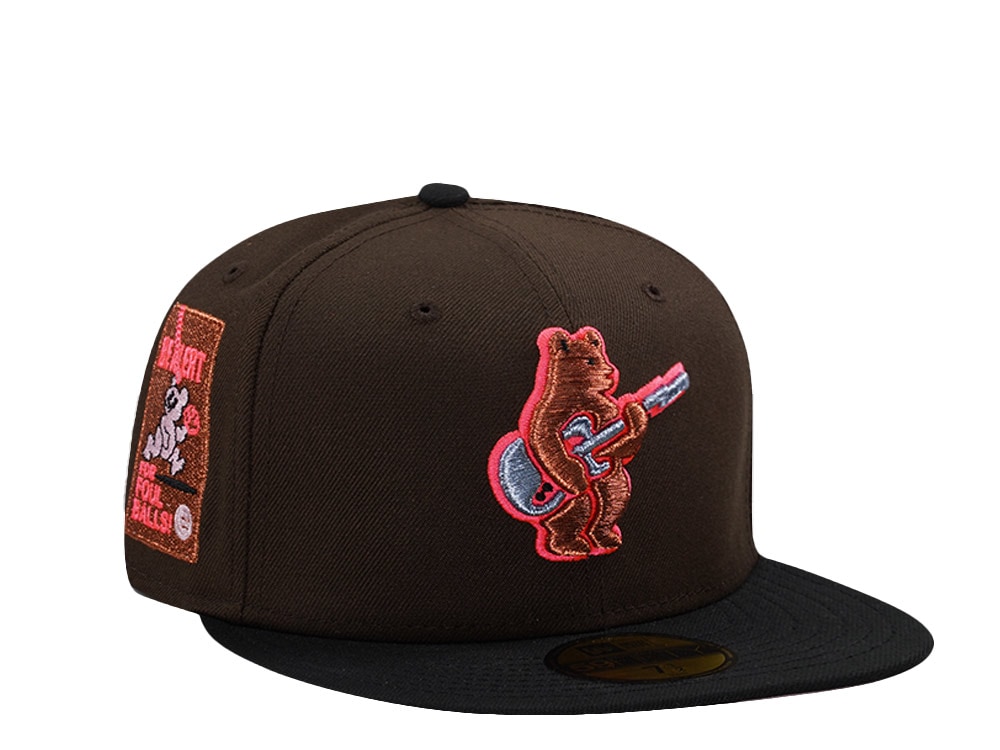 New Era Chicago Cubs Be Alert Walnut Two Tone Edition 59Fifty Fitted Cap