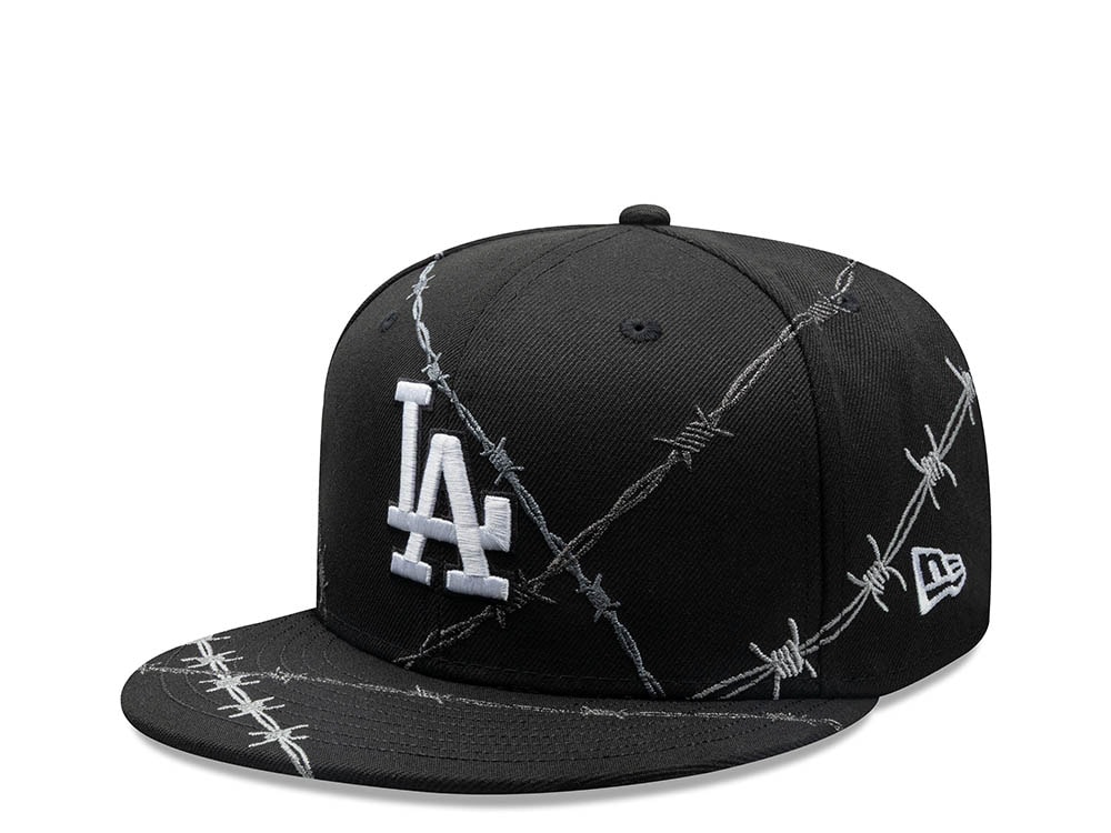 New Era Los Angeles Dodgers Barbwire Black Prime Edition 59Fifty Fitted Cap