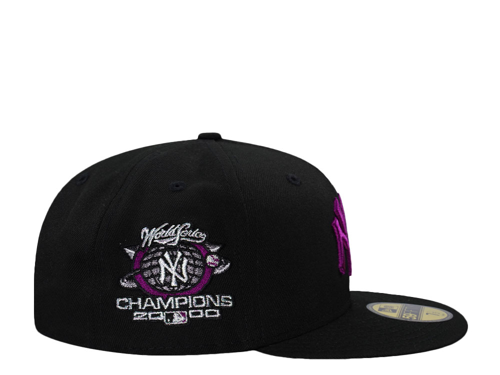 New Era New York Yankees World Series Champions 2000  Black Prime Edition 59Fifty Fitted Cap