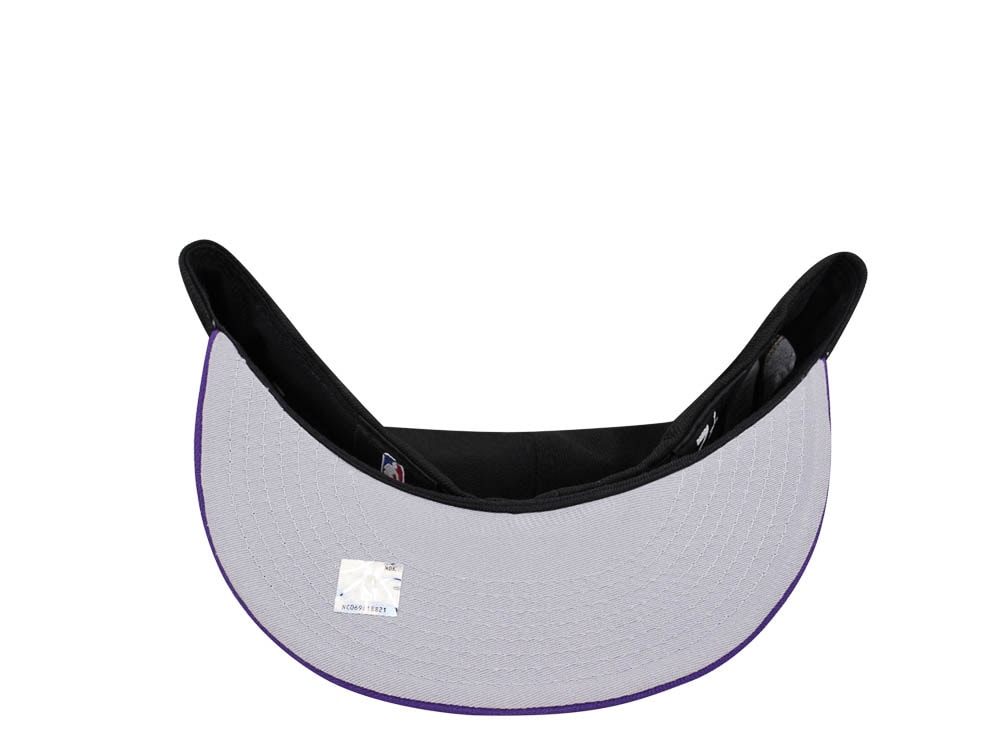 New Era Milwaukee Bucks 50th Anniversary Black Purple Two Tone Classic Edition 59Fifty Fitted Cap