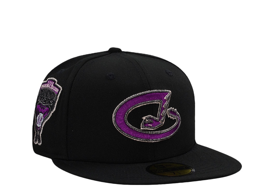 New Era Arizona Diamondbacks Inaugural Season 1998 Black Prime Edition 59Fifty Fitted Cap