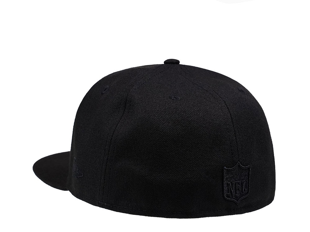 New Era Las Vegas Raiders Black on Black Edition 59Fifty Fitted Cap