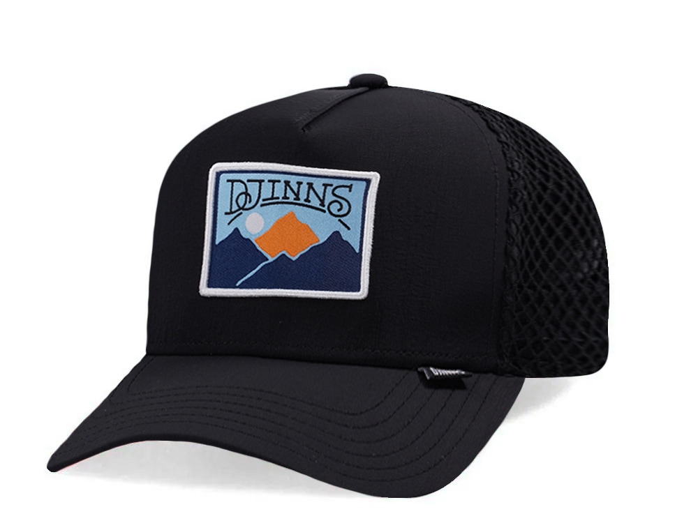 Djinns HFT Black Big Net Mountain Trucker Snapback Cap