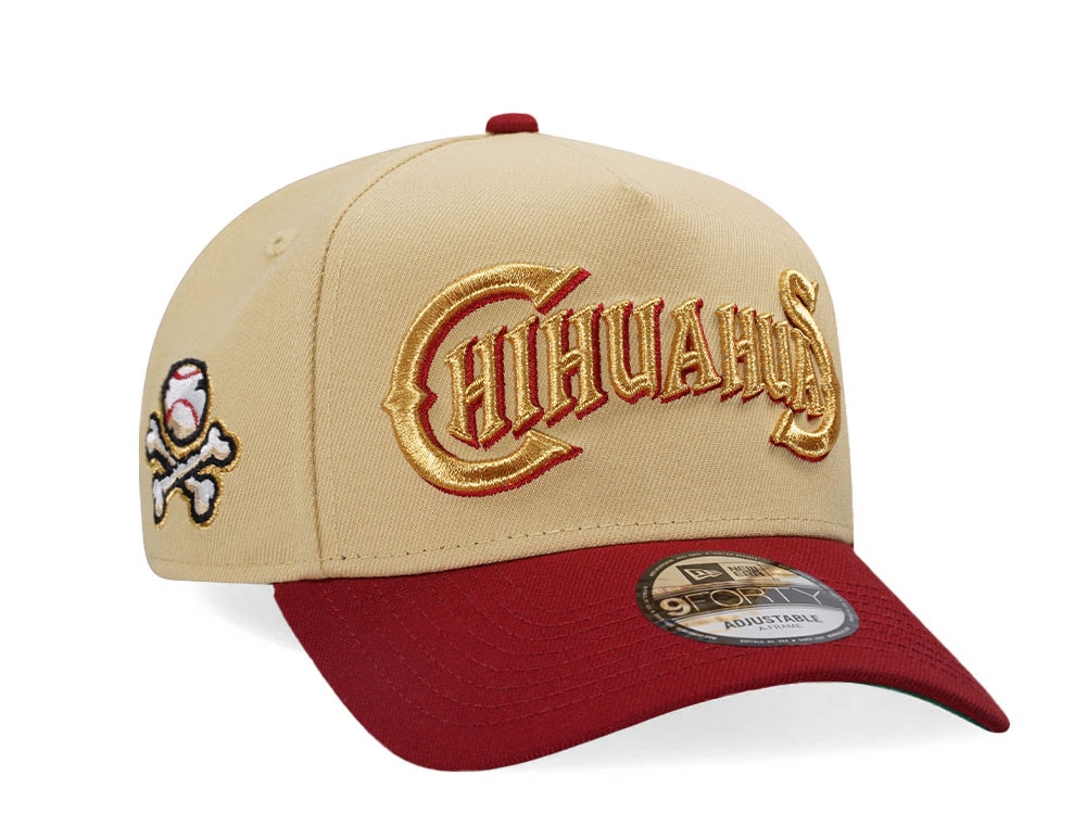 New Era El Paso Chihuahuas Vegas Gold Two Tone Edition 9Forty A Frame Snapback Cap