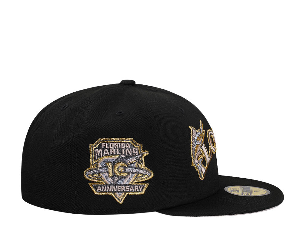 New Era Florida Marlins 10th Anniversary Creme Gold Edition 59Fifty Fitted Cap