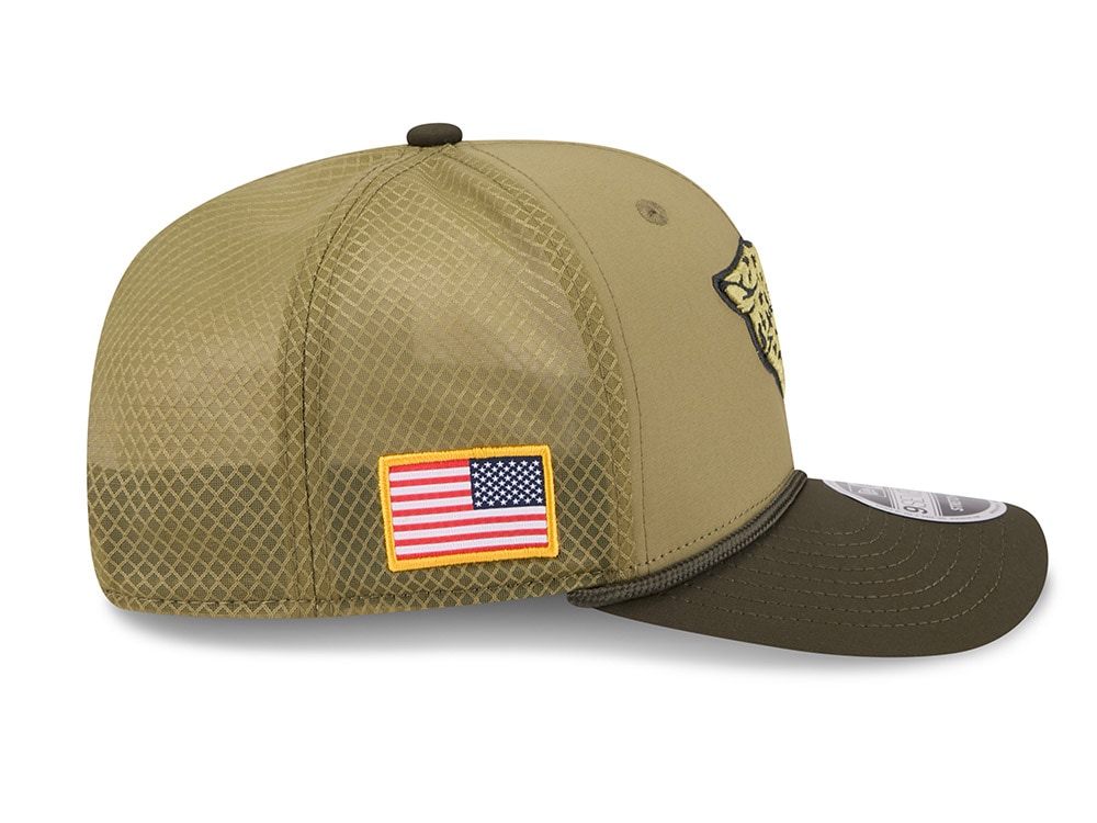 New Era Jacksonville Jaguars Salute To Service 2025 9Seventy Snapback Cap